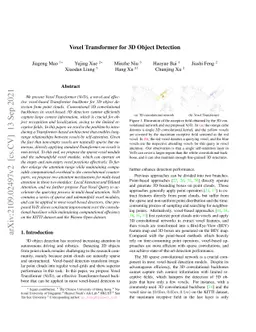 Voxel Transformer for 3D Object Detection