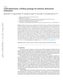 Scikit-dimension: a Python package for intrinsic dimension estimation