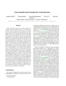 Class Semantics-based Attention for Action Detection