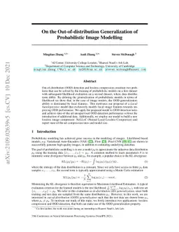 On the Out-of-distribution Generalization of Probabilistic Image
  Modelling
