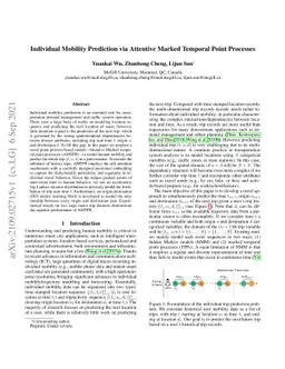 Individual Mobility Prediction via Attentive Marked Temporal Point
  Processes