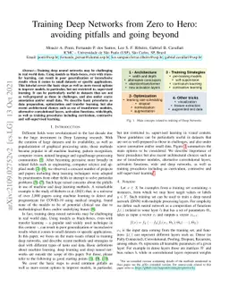 Training Deep Networks from Zero to Hero: avoiding pitfalls and going
  beyond