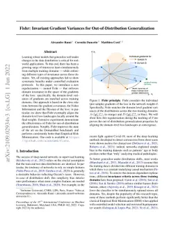 Fishr: Invariant Gradient Variances for Out-of-Distribution
  Generalization