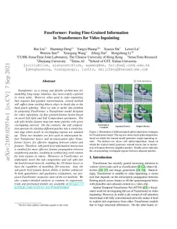 FuseFormer: Fusing Fine-Grained Information in Transformers for Video
  Inpainting