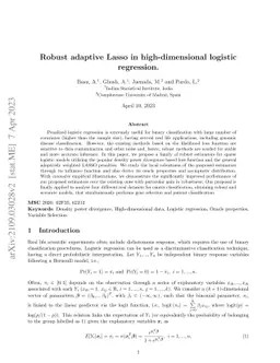 Robust adaptive Lasso in high-dimensional logistic regression