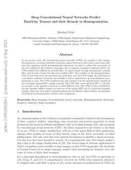 Deep Convolutional Neural Networks Predict Elasticity Tensors and their
  Bounds in Homogenization