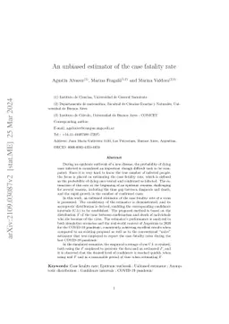 An unbiased estimator of the case fatality rate