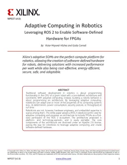 Adaptive Computing in Robotics, Leveraging ROS 2 to Enable
  Software-Defined Hardware for FPGAs