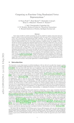 Computing on Functions Using Randomized Vector Representations