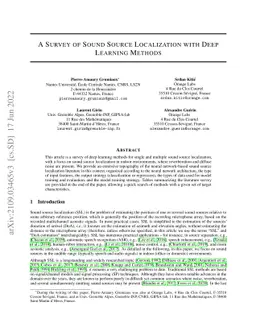 A Survey of Sound Source Localization with Deep Learning Methods