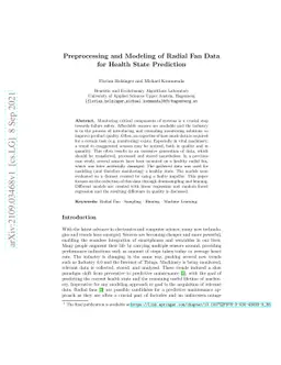 Preprocessing and Modeling of Radial Fan Data for Health State
  Prediction