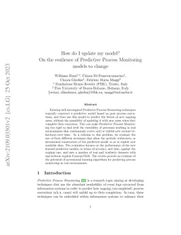 How do I update my model? On the resilience of Predictive Process
  Monitoring models to change