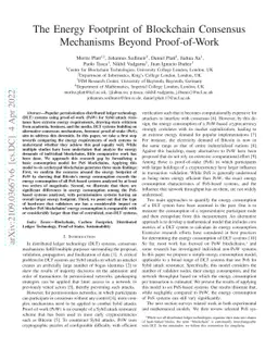 The Energy Footprint of Blockchain Consensus Mechanisms Beyond
  Proof-of-Work