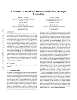 A Dynamic, Hierarchical Resource Model for Converged Computing