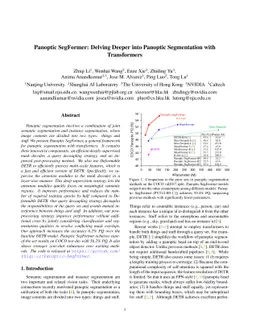 Panoptic SegFormer: Delving Deeper into Panoptic Segmentation with
  Transformers