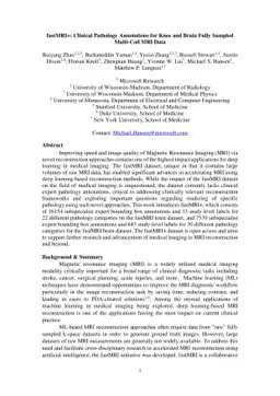 fastMRI+: Clinical Pathology Annotations for Knee and Brain Fully
  Sampled Multi-Coil MRI Data