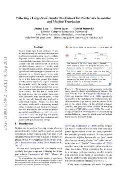 Collecting a Large-Scale Gender Bias Dataset for Coreference Resolution
  and Machine Translation