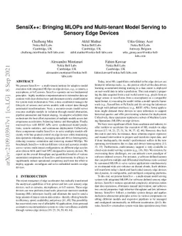 SensiX++: Bringing MLOPs and Multi-tenant Model Serving to Sensory Edge
  Devices