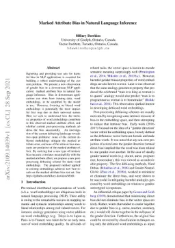 Marked Attribute Bias in Natural Language Inference