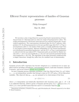 Efficient Fourier representations of families of Gaussian processes