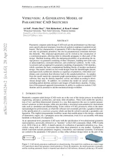 Vitruvion: A Generative Model of Parametric CAD Sketches
