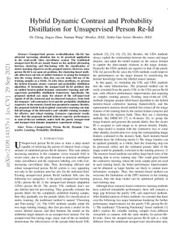 Hybrid Dynamic Contrast and Probability Distillation for Unsupervised
  Person Re-Id