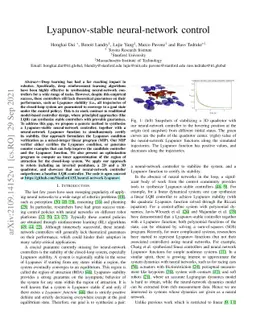 Lyapunov-stable neural-network control