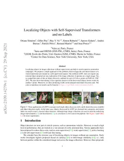 Localizing Objects with Self-Supervised Transformers and no Labels