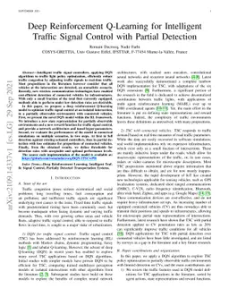 Deep Reinforcement Q-Learning for Intelligent Traffic Signal Control
  with Partial Detection