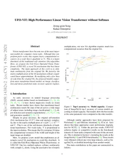 UFO-ViT: High Performance Linear Vision Transformer without Softmax