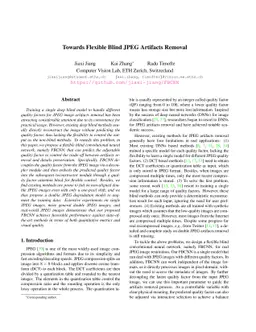 Towards Flexible Blind JPEG Artifacts Removal