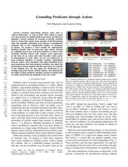 Grounding Predicates through Actions