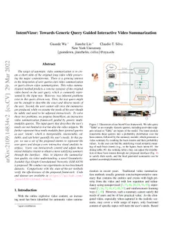 IntentVizor: Towards Generic Query Guided Interactive Video
  Summarization