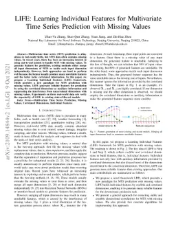 LIFE: Learning Individual Features for Multivariate Time Series
  Prediction with Missing Values