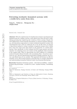 Extracting stochastic dynamical systems with $α$-stable Lévy
  noise from data