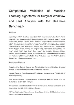 Comparative Validation of Machine Learning Algorithms for Surgical
  Workflow and Skill Analysis with the HeiChole Benchmark