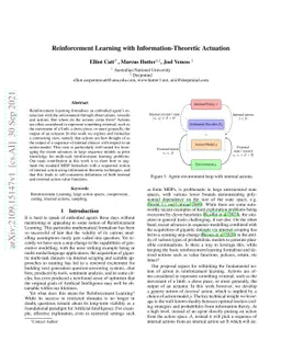 Reinforcement Learning with Information-Theoretic Actuation