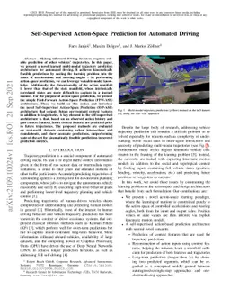 Self-Supervised Action-Space Prediction for Automated Driving