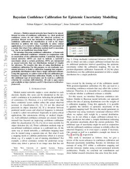 Bayesian Confidence Calibration for Epistemic Uncertainty Modelling