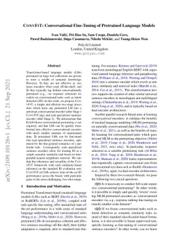 ConvFiT: Conversational Fine-Tuning of Pretrained Language Models