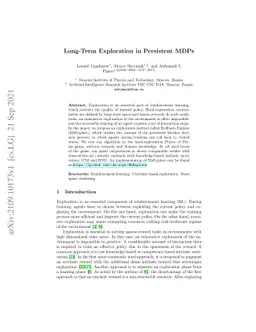 Long-Term Exploration in Persistent MDPs