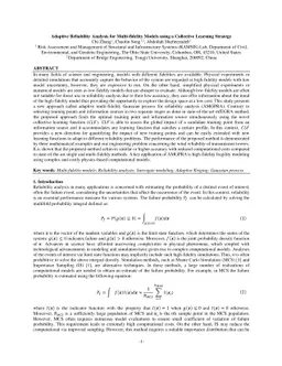 Adaptive Reliability Analysis for Multi-fidelity Models using a
  Collective Learning Strategy