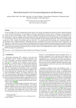 Blockchain-based Covid Vaccination Registration and Monitoring