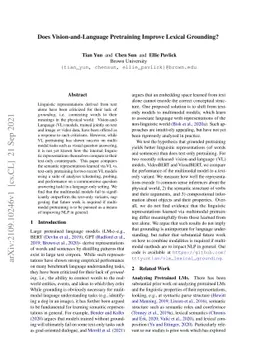 Does Vision-and-Language Pretraining Improve Lexical Grounding?