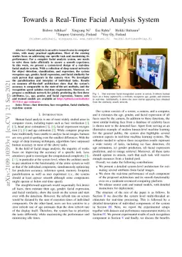 Towards a Real-Time Facial Analysis System