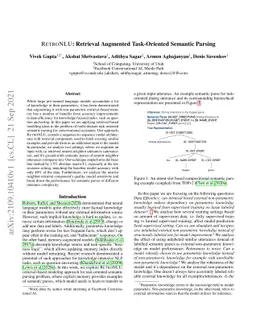 RETRONLU: Retrieval Augmented Task-Oriented Semantic Parsing