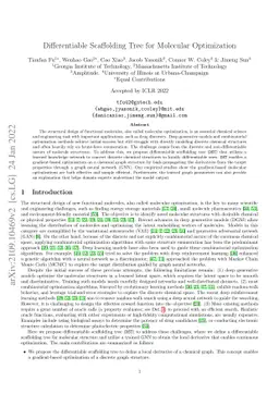 Differentiable Scaffolding Tree for Molecular Optimization