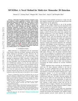 MVM3Det: A Novel Method for Multi-view Monocular 3D Detection