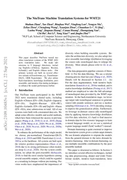 The NiuTrans Machine Translation Systems for WMT21