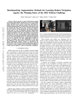 Benchmarking Augmentation Methods for Learning Robust Navigation Agents:
  the Winning Entry of the 2021 iGibson Challenge